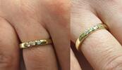 Ring 583er Gold 14 K mit Brillanten Goldring Brillantring 0,12 Ct -