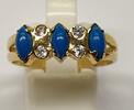 Ring 583er Gold 14 K mit Türkis Goldring Türkisring -