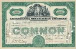 USA Aktie Lackawanna Securities Company, Scranton, Pennsylvania, 14.Sept. 1927 -
