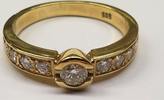 Ring 585er Gold 14K Brillant 0,78 Ct Goldring Brillantring Damenring -