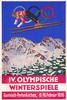 III. Reich Propaganda Karte IV.Olympische Winterspiele Garmisch-Partenkirchen -