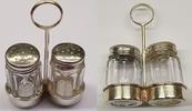 2-teilig Salz-/ Pfefferstreuer-Set Salzsteuer Pfefferstreuer 835er Silber -