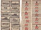 Apolda 14 x 50 Pfennig Notgeldscheine Thüringen 14 Stück -