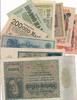 Kaiserreich Banknoten 9 versch.von 2 Mark bis 10 Millionen Mark 1908 - 1923 -
