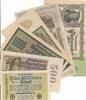 Kaiserreich Lot von 6 versch.Banknoten um 1910 - 1923 v.Tausend Mark - 10 Millionen Mark -
