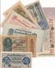 Kaiserreich Lot 7 versch.Reichsbanknoten 5 Mark - 50 Millionen Mark v.1917 - 1923 -