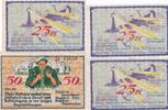 Bremerhaven 3x 25 Pfennig 1x 50 Pfennig Vier Notgeldscheine aus Bremerhaven -