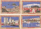 Bremen 25 50 75 100 Pfennig Vier Notgeldscheine aus Bremen -