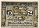 Auerbach 75 Pfennig Notgeld Notgeldschein -
