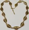 SP Amerikaner Kette Collier vergoldet Halskette Double -