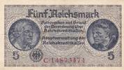 Deutschland 5 Reichsmark Deutsches Reich Drittes Reich Reichskreditkassen 5 Mark KN 7stellig -