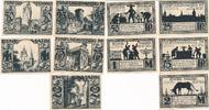 Deutschland 25 50 75 Pfennig 1 2 Mark Notgeldschein Notgeld Paderborn 5 Stück Nordrhein-Westfalen -