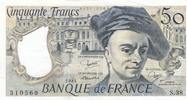 Frankreich 50 Francs Geldschein Banknote -