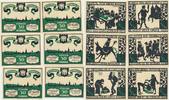 Kitzingen a.M. Notgeld der Stadt 6 x 50 Pfennig -