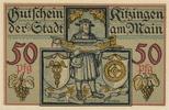 Kitzingen a.M. Notgeld der Stadt 50 Pfennig -