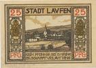 Laufen Notgeldschein der Stadt 25 Pfennig -