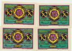 Marktschorgast Notgeldscheine 4 x 50 Pfennig der Gemeinde -