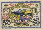 Miesbach Notgeldschein der Stadt über 50 Pfennig -