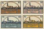 Nördlingen Notgeldscheine der Stadt 4 x 50 Pfennig -