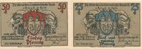 Kuritz Notgeldscheine der Landwirtschaftsbank 25 - u. 50 Pfennig -