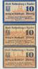 Rothenburg o. Tauber Notgeldscheine der Stadt 3 x 10 Pfennig -