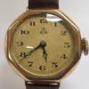 Antike Damenuhr Double mechanisch Walzgold Double Uhr Armbanduhr -