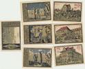 Aschersleben Notgeldscheine der Stadtsparkasse 25-50-75 Pfennig 7 versch.Scheine -