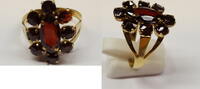 Goldring Ring 8 Karat Garnat Granatschmuck Granatring -