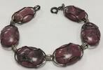 Silberarmband mit Rhodonit 835er Silber -