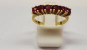 Goldring Ring 14 Karat Rubin Rubinring Gelbgold -