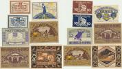 Neuhaus a. RWG Notgeldscheine der Stadt 7 versch.Scheine von 10 Pf. - 75 Pfennig -