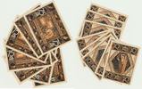 Neuhaus a. RWG Notgeldscheine der Stadt 8 x 75 Pfennig -
