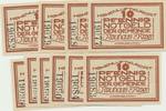 Neuhaus a. RG Notgeldscheine der Stadt 11 x 10 Pfennig z.T. fortlaufende Nummer -