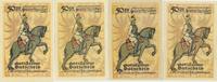 Potsdam Notgeldscheine der Stadt 4 x 50 Pfennig, gleiche Darstellung -
