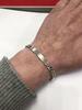 Silberarmband Panzerform 925er Sterling Silber gravierb. -