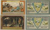Rossbach ( Querfurt ) Notgeldscheine der Stadt 2 x 50 Pfennig um 1920 -