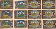 Osnabrück Notgeldscheine der Stadt 6 x 50 Pfennig, keine Serie -