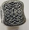 Herrenring 925er Silber Ring Silberring Gr. 65 : 20,8 mm -
