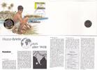 Malediven 1 Rufiyaa Numisbrief Münzbrief Maldives Stempel 1987 -