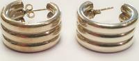 Ohrstecker 925er Sterling Silber moderner Silberschmuck -