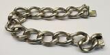 Silberarmband 925er Silber Panzerarmband Armband L: 19,5 cm -
