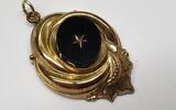 Antiker Anhänger Biedermeier Schaumgold L: 4,5 cm -