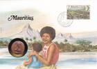 Mauritius 2 Cebts Numisbrief Münzbrief Stempel 1985 -