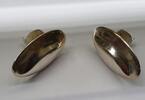 835er Ohrringe Ohrclips Clip Silber vintage L 3,8 cm -