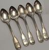 5x Kaffeelöffel Antikes Besteck 5 Silberlöffel Löffel 800er Silber Kaffeelöffel L: ca 14,2 cm -
