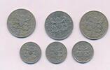 Kenya Kenia 3x 50 Cents 3 x 1 Shilling Lot 6 Münzen -