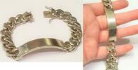 Armband Panzerarmband 835er Silber Länge ca. 22 cm Gewicht ca. 88,2 g -