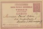 Türkei Bedarfsbrief nach Berlin 1894, postalisch gelaufen,Briefmarke -