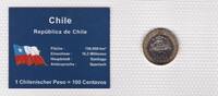 Chile 100 Centavos Münzen Set original verschweißt -