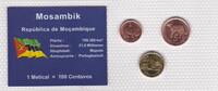 Mosambik 15 10 Centavos Münzen Set original verschweißt -
